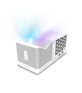 Philips Screeneo UL5 Smart-Projektor mit ultrakurzer Projektionsdistanz, 550 ANSI-Lumen, DLP, 1080p (1920x1080), Grau, Weiß