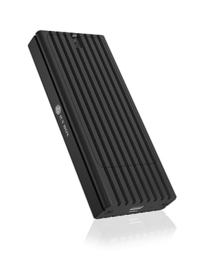 ICY BOX IB-1917M-C32 Obudowa SSD Czarny M.2 Zasilane prze USB