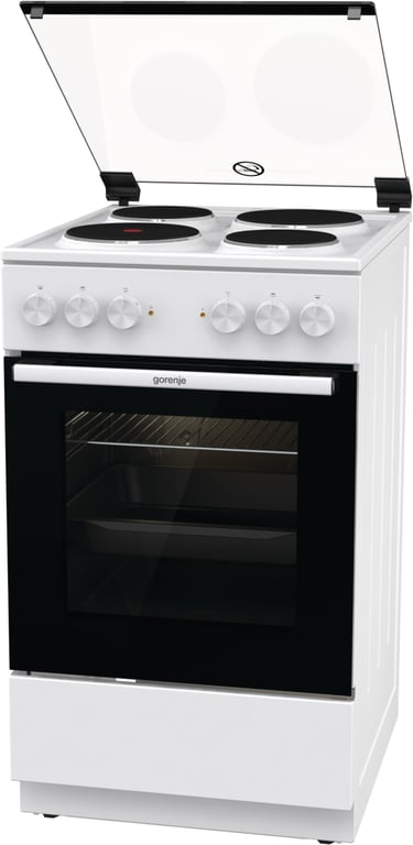 Gorenje GE5A21WH pierkarnik Kuchenka wolnostojąca Prąd elektryczny Płyta uszczelniona Biały