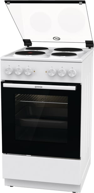Gorenje GE5A21WH pierkarnik Kuchenka wolnostojąca Prąd elektryczny Płyta uszczelniona Biały