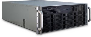 Inter-Tech 4U-4416L Rack Czarny, Srebrny