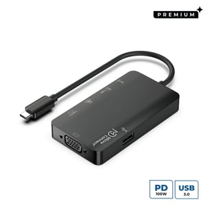 Microconnect USB3.1CCOM14 Dockingstation, kabelgebunden, USB 3.2 Gen 1 (3.1 Gen 1), Typ C, grau
