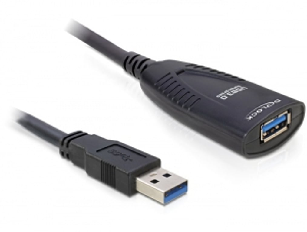 DeLOCK USB 3.0 5m kabel USB USB 3.2 Gen 1 (3.1 Gen 1) Czarny 83089