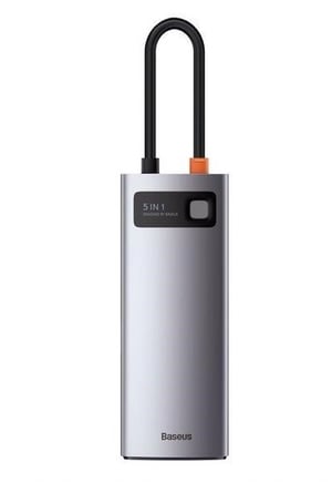 Baseus WKWG020013 Kabelgebundene Dockingstation USB 3.2 Gen 1 (3.1 Gen 1) Typ C Grau