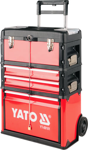 Yato YT-09101 verktygslåda Verktygslåda Metall Svart, Röd