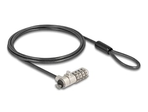 DeLOCK 20967 Cable Lock, Black, 1.5 m