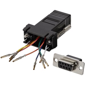 StarTech GC98FF DB-9 RJ-45 Czarny