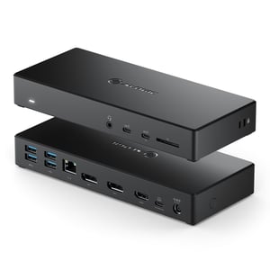 ALOGIC DUCMA3 dockningsstation, kabelansluten USB 3.2 Gen 1 (3.1 Gen 1) Type-C, svart
