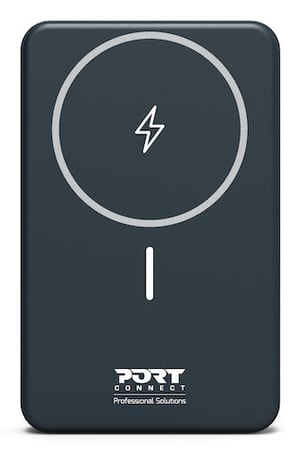 Port Designs 907005 bank mocy Litowo-polimerowy (LiPo) 10000 mAh Bezprzewodowe ładowanie Czarny