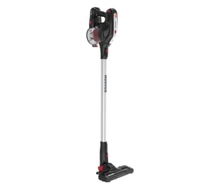 Hoover HF18RXL 011 2-i-1-dammsugare med stativ, batteri, torrdammsugning, tygfilter, utan påse, 0,7 l, svart