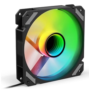 Sharkoon SHARK Mirror RGB PWM REVERSE PC-Gehäuse 12-cm-Lüfter Schwarz 1 Stück