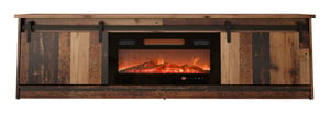Cama Szafka RTV GRANERO + kominek 200x56,7x35 old wood