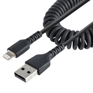StarTech RUSB2ALT1MBC Lightning-kabel 1 m Svart