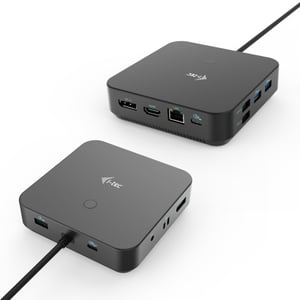 i-tec C31TRIPLE4KDOCKPDPRO Wired USB 3.2 Gen 1 (3.1 Gen 1) Type-C Docking Station, Black
