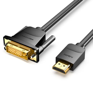 Vention ABFBI kabeladapter 3 m HDMI typ A (standard) DVI-D svart