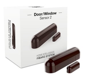 Fibaro FGDW-002-7 Wireless Door/Window Sensor, Brown