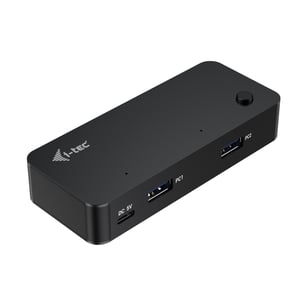 i-tec CAKVMHUB2A2C USB-Typ-C-Hubs und -Verteiler 5000 Mbit/s Schwarz