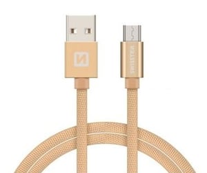 Swissten 71522204 kabel USB USB 2.0 1,2 m USB A Micro-USB B 0,48 Gbit/s Złoto