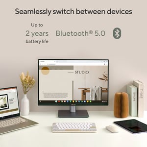ASUS KW100 KEYBOARD/BG/UI/80 klawiatura Uniwersalne Bluetooth Beżowy