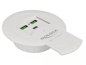 DeLOCK 64065 Ladegerät für mobile Geräte Smartphone Weiß DC Schnellladung Intern