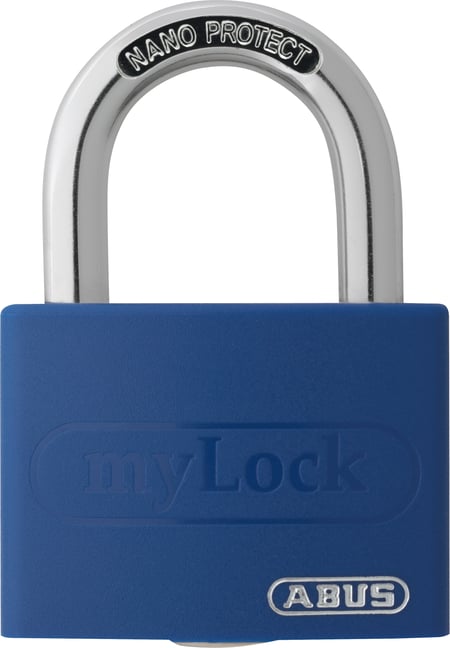 ABUS ABVS50005 Vorhängeschloss 43 mm Blau Schlüsselschloss