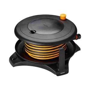 Fiskars 1057237 Garden Hose Reel, Multi-Position Drum, Manual, Black