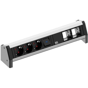 Bachmann Desk 1 Schwarz 3 x Netzanschluss 230 V