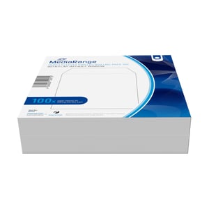 MediaRange BOX66 opakowania na płyty CD Etui kieszeniowe 1 dysków Biały