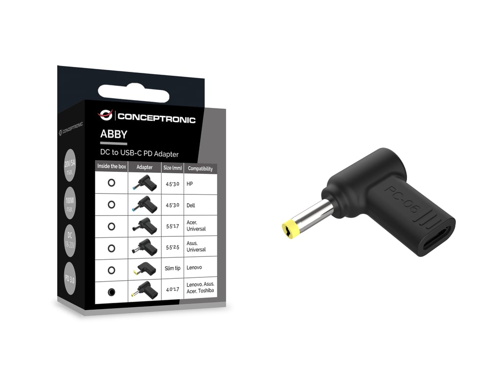 Conceptronic ABBY15PC06 akcesoria do notebooków Końcówka zasilająca do laptop