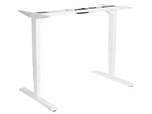 Equip 650804 Stativram för skrivbord, el, 2 x ben, vit