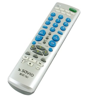 Savio RC-02 pilot Podczerwień DVD/Blu-ray, TV Naciśnij przyciski