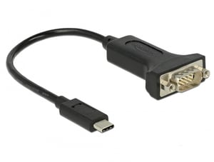 DeLOCK 63908 Parallelkabel, schwarz, 0,15 m, DB-9