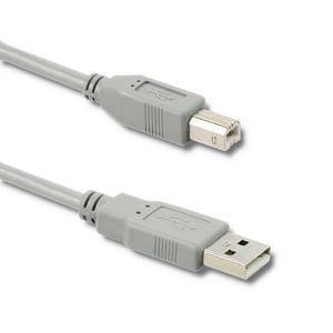Qoltec 50392 kabel USB USB 2.0 5 m USB A USB B 0,48 Gbit/s Szary