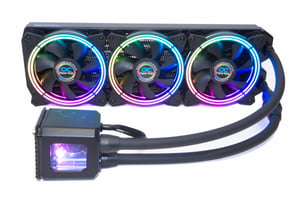 Alphacool Eisbaer Aurora 360 CPU Procesor Chłodnica cieczy all-in-one 12 cm Czarny 1 szt.