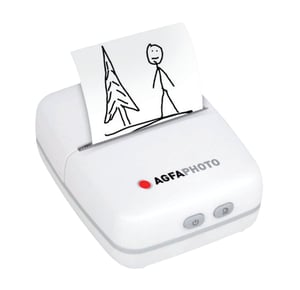 AgfaPhoto Realpix Pocket P Thermodrucker für Fotos, 203 x 203 DPI