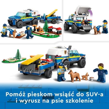 LEGO City Szkolenie psów policyjnych w terenie