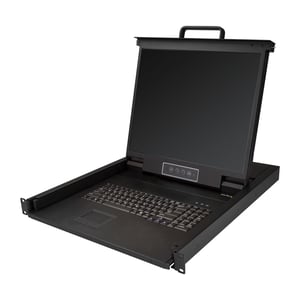 StarTech RKCONS1901 rackkonsol 48,3 cm (19") 1280 x 1024 px stål svart 1U
