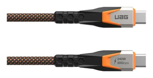 Urban Armor Gear 9B4415114097 kabel USB USB 3.2 Gen 2x2 0,75 m USB C 0,48 Gbit/s Czarny, Pomarańczowy