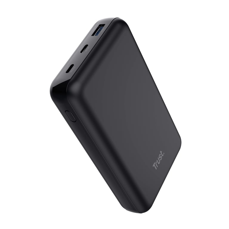 Фото Зовнішній акумулятор (павербанк) Trust Laro 20000mAh 100W Black (25240)