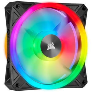 Corsair iCUE QL140 RGB Datorchassi Fläkt 14 cm Svart, Grå