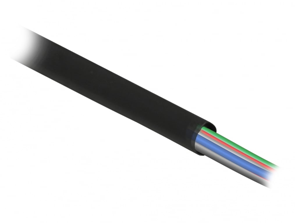 DeLOCK Rurka termokurczliwa 1 m x 25,4 mm, kurczliwość 4:1, czarna