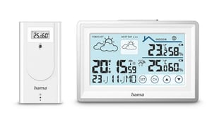 Hama 00222228 Digitale Wetterstation Weiß Batterie