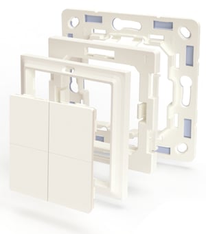 Shelly BLU Wall Switch 4-Way Light Switch, Plastic, Ivory