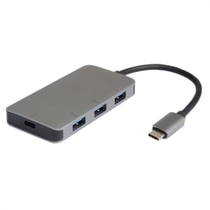 ROLINE 14.02.5038 USB 3.2 Gen 2 (3.1 Gen 2) Type-C-Hubs und -Konzentratoren, 5000 Mbit/s, silberfarben