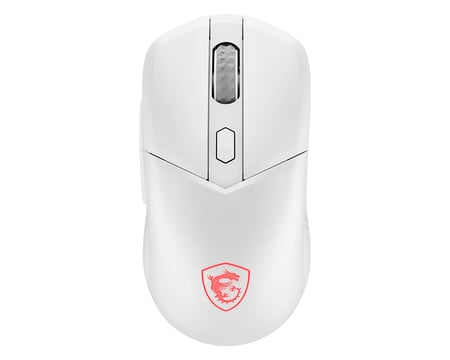 MSI VERSA 300 Wireless White myszka Gaming Oburęczny RF Wireless + Bluetooth + USB Type-A Optyczny 8000 DPI