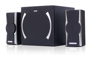 Edifier XM6BT högtalarset 12 W för PC, svart, silver, 2.1-kanals, Bluetooth