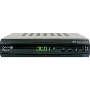 Schwaiger DCR620HD set-top box (STB) Cable. Full HD Black