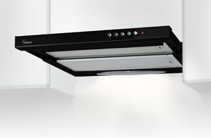 Akpo WK-7 Light Plus Wbudowany pod Czarny 220 m³/h