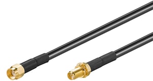 Goobay 51679 kabel koncentryczny LMR195 10 m RP-SMA Czarny