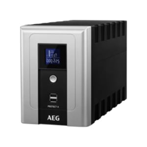 AEG Protect A UPS-enhet, line-interactive-teknik, 1,2 kVA, 720 W, 6 x nätuttag